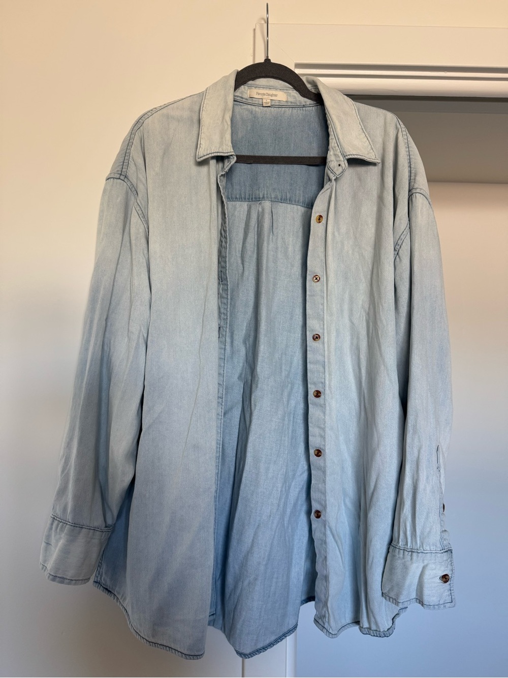 FAVORITE DAUGHTER Denim Shirt Sz L